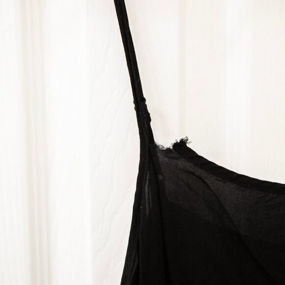 Anthropologie Moulinette Soeurs Black Floral Embroidered Tunic Top, size M - Picture 11 of 12